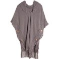 thumbnail image 1 of LinYooLi Wrap Shawl Poncho Cape for Women Oversized Solid Color Hooded Pashmina with Tassels Cold Weather, 1 of 5
