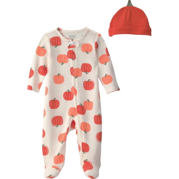 Carter's Child of Mine Baby Boy Sleeper and Hat Set