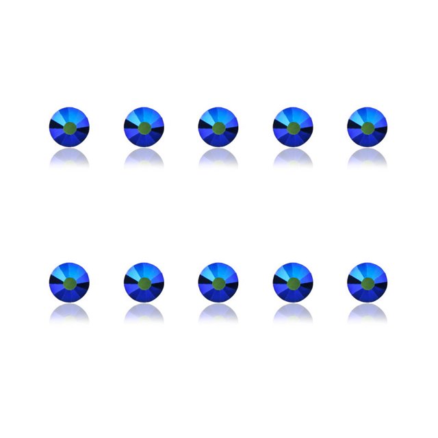 mmirethe Rhinestones Flat-Bottom Multi-faceted Sides DIY Handcraft Excellent Gloss Manicure Crystal Different Styles Mobile Phone Black AB