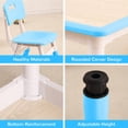 thumbnail image 3 of Kids Table and Chairs Set, Height Adjustable Desk With 4 Seats for Ages 2-10,Arts & Crafts Table,Graffiti Desktop, Non-Slip Legs, Max 300lbs, Children Multi-Activity Table for Classrooms,Daycares,Home, 3 of 9