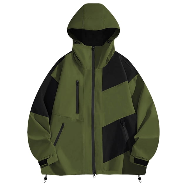 Pisexur Windbreaker Jacket Men's Spring And Charge Coat Thin Outdoor Mountaineering And Riding Windproof Work Coat Hiking Jacket Men Rain Coat Mens Jacket