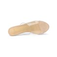 thumbnail image 4 of BLISSFUL STEP Sandales à Talons Aiguilles à Bride Transparente pour Femmes Nude 10, 4 of 7