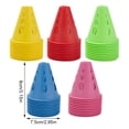 thumbnail image 4 of Transemion 10pcs/set Sturdy And Portable Hollow Windproof Roller Skating Pile For Versatile red 1Set, 4 of 6