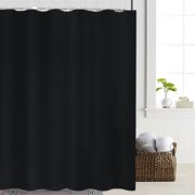 Dvkptbk Double Sided Solid Colour Polka Dots Wafer Shower Curtain Water Proof Bathroom Bathroom Hole Shower Curtains