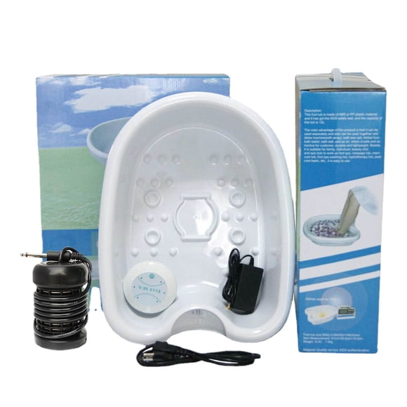 Ionic Foot Spa Bath Detox Machine with Tub Basin Foot Bath Detoxing Massager Ion Cleanse Massage Device Bucket Health Care Relax