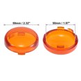 thumbnail image 3 of 2pcs Yellow Motorcycle LED Turn Signals Covers Light Lens Cover for Harley-Davidson XL883 1200 X48, 3 of 6