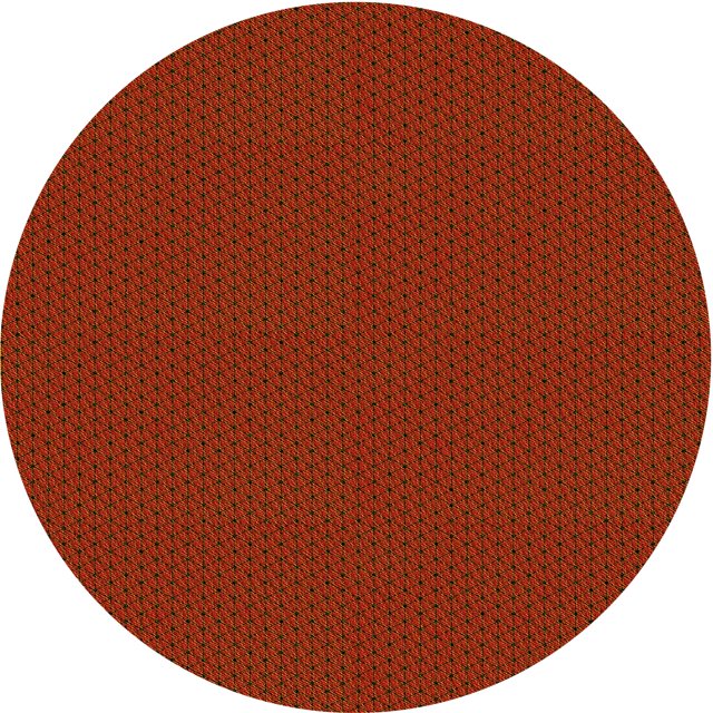 Ahgly Company Tapis d'Intérieur Lavables en Machine, Ronds, Transitionnels, Brun Acajou, Ronds de 5'