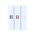thumbnail image 1 of Umo Lorenzo  Cotton Boxed Initial Alphabet Handkerchiefs (Pack of 3) (Men's), 1 of 3