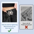 thumbnail image 3 of Binwennn Pince Tickler Serre-Taille de Pantalon Boutons Fleur Épingles pour Jeans Amples 2025 Nouveau Ensemble d'Extension de Boucle de Taille Ajustable Pinces de Pantalon Sans Couture pour Jeans Jupes, 3 of 3