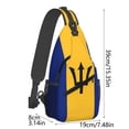 thumbnail image 3 of Backpack Crossbody With Shoulder Strap Features National Print Large Capacity Suitable For Outdoor Cycling And Traveling Suitable For Both And, 3 of 5