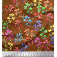 thumbnail image 1 of Soimoi Rayon Crepe Fabric Lilac Floral Printed Fabric 1 Yard 46 Inch Wide, 1 of 1