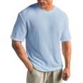 thumbnail image 1 of Hiiyo T-Shirt Uni pour Homme à Manches Courtes, Col Rond, Tailles M-TTTTG, 1 of 7