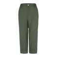thumbnail image 4 of XZNGL Soft Pajama Pants for Women Casual Solid Color Loose Button Comfortable Straight Pants, 4 of 9