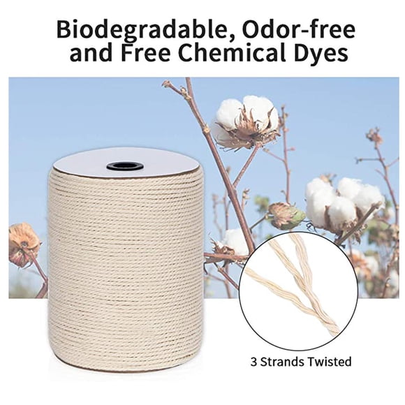 Fridja Liquidation d'Économies d'Été! Brins Torsadés Macramé Corde de Coton pour Suspension Murale, Cintres pour Plantes, Bricolages