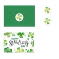 thumbnail image 2 of Dvkptbk 10 St. Patrick's Day Greeting Cards Blank Cards Envelopes Stickers Green Shamrocks st patricks day decorations, 2 of 7