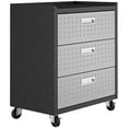 thumbnail image 4 of Manhattan Comfort Fortress Armoire de Garage Mobile à 3 Tiroirs, Gris, 4 of 11