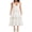 White, variant on Fortune Women Boho Flowy Long Dress Flower Embroidery Dress Halter Neck Backless Swing Dresses