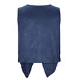 thumbnail image 3 of Birdeem Veste Ethnique pour Femmes Col Rond Sans Manches Cardigan Vintage Manteau Léger Uni, 3 of 7