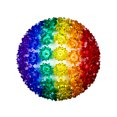 thumbnail image 2 of Novelty Lights LED 7.5in 100 Light Starlight Sphere, Rainbow Light Ball, 2 of 7