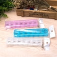 thumbnail image 3 of Weekly Waterproof Pill Organizer Portable Travel Prescription Medication Pill Case Storage Organizer Container for Pills Tablets Vitamins Capsules (Random Color), 3 of 6