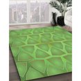 thumbnail image 3 of Ahgly Tapis d'Intérieur Lavable en Machine Carré Vert Lime Foncé, 6 Pieds Carré, 3 of 7