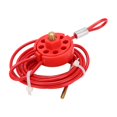 thumbnail image 2 of Adjustable  Cable Lock, Sturdy Durable 2meters Cable Lockout 8 Holes  For Chemical Industry For Electricity, 2 of 8