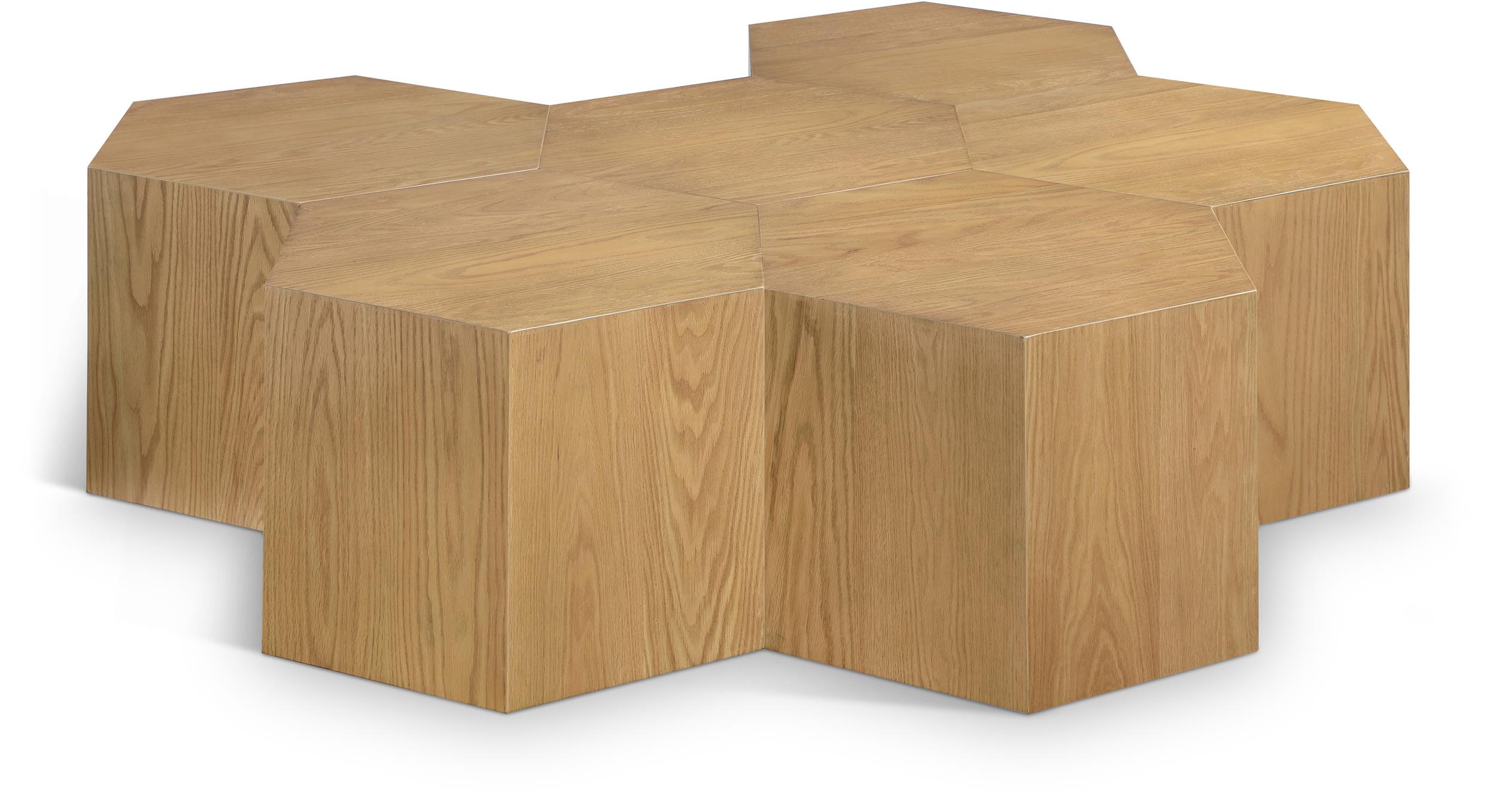 Meridian Furniture Eternal 6-Pc. Natural Oak Wood Coffee Table