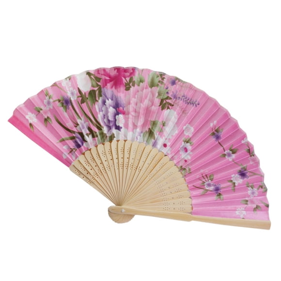 Binwennn Teen Decorations Birthday Paper Flower Decorations Vintage Folding Hand Held Flower Fan Chinese Dance Party Pocket