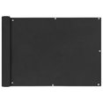 thumbnail image 1 of vidaXL Balcony Screen Oxford Fabric 75x400 cm Anthracite, 1 of 3