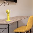 thumbnail image 4 of 9Yellow Usb Rechargeable Neck Fan 2.52X1.69X6.14 Inch Hands Free 3 Wind Levels Portable Wearable For Travel Office Outdoor Cooling, 4 of 6