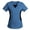 Blue, variant on Xfvqtps Scrub Tops for Women V-Neck Short Sleeve Color Block Comfortable Lightweight Nursing Uniforms Nurse Top Working Uniforms Burgundy
