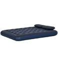 thumbnail image 1 of CoSoTower Queen Size Air Mattress Camping Air Bed with 2 Pillows and Hand Pump, Blue, 1 of 7