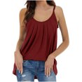 thumbnail image 2 of Birdeem Femmes Été Mode Décontractée Camisoles Sans Manches Col Rond Unies Débardeurs Blouse Gilet, 2 of 6