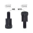 thumbnail image 4 of Adaptateurs de Rétroviseur de Moto Noir M10 10MM M8 8MM Conversion N1H7, 4 of 8
