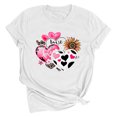 thumbnail image 1 of Meichang T-Shirts de la Saint-Valentin pour Femmes, T-Shirts Graphiques Amusants avec Amour, Hauts pour Femmes à Manches Courtes, Col Rond, T-Shirts de Printemps, 1 of 2