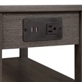 thumbnail image 4 of Convenience Concepts American Heritage Table d'Appoint avec Station de Recharge, Gris, 4 of 9