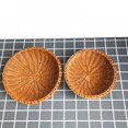 thumbnail image 3 of Woven Wicker Bread Baskets For Fruit Vegetable Bowl Food Potato Storage Organizing Keys Wallet Kitchen Counter Small To Large Rattan  Woven Basket Serving Bowls Chips Set of 2, 3 of 6