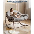 thumbnail image 1 of Kojooin Oversized Outdoor Rocking Chair, Comfy Papasan Rocker for Patio, Garden, Porch, Lawn or Bedroom, 1 of 7