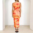 thumbnail image 4 of TJAZFJPA Robe Chien Robe d'Été Slim Teinture sur Nœuds Sans Manches Col Rond Fête Robe Extra Longue Robe en Cuir pour Femmes, 4 of 8