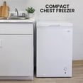 thumbnail image 3 of Koolatron 3.5 cu ft Compact Chest Freezer with Manual Defrost (99L), White, 3 of 9