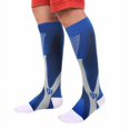 thumbnail image 2 of Unisex Compression Knee Leg Support Stretch Magic Compression Socks Performance Running Sports - 3 Sizes - 4 Colors, 2 of 6