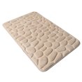 thumbnail image 1 of Yingyy Embossed Bath Mat Quick-Drying Solid Color Shower Absorbent Bathroom Rug Large Kitchen Washroom Door Bathmat Kids Safety Khaki 50x80cm, 1 of 5