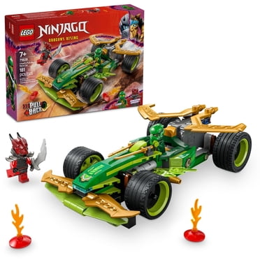 LEGO NINJAGO Lloyd's Pull-Back Race Car Toy - Building Toy for Pretend Play for Boys and Girls, Ages 7+ - Toy Car for Kids with 2 Minifigures - Gift Idea for Birthdays - 71828