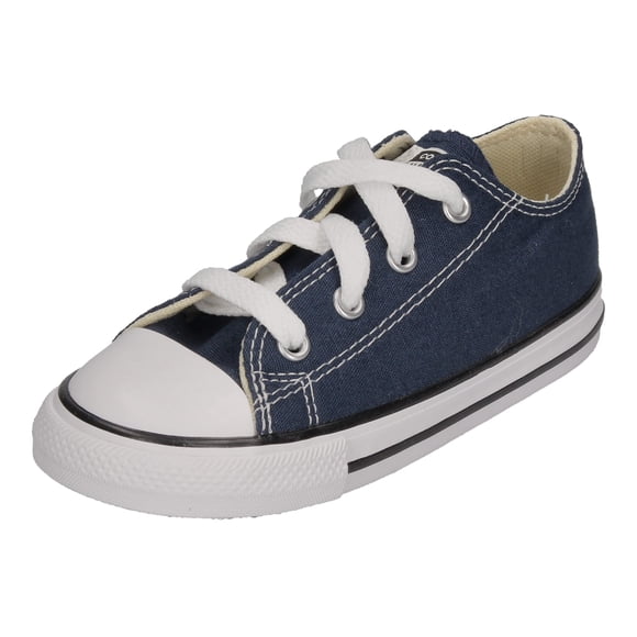 Converse Boy's Chuck Taylor All Star Canvas Low Top Sneaker, Navy, 12 Little Kid