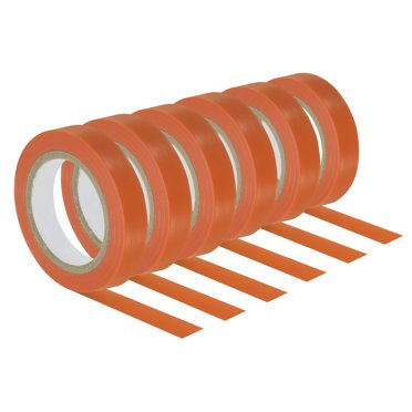 Unique Bargains 32.8Ft Tennis Racket Badminton Racquet Grip Finishing Tapes, Orange 6 Pack