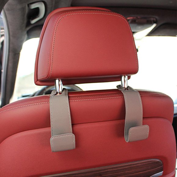 2x Crochet de Support d'Appui-tête de Siège Arrière de Voiture pour Sac Tissu Épicerie au A6O5