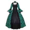 thumbnail image 2 of Halloween Costume Robe Victorienne pour Femmes Robe de Princesse Manches Évasées Cour Robes Rétro Grande Taille Robe de Bal Vintage, 2 of 7