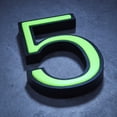 thumbnail image 1 of Glow in the Dark House Numbers - Green / Solar Powered House Numbers - Green, 1 of 6
