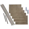 thumbnail image 1 of Fasade Hammered Decorative Vinyl Backsplash Kit 15 sq ft Coverage Argent Bronze Finish, 1 of 6