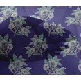 thumbnail image 4 of oneOone Viscose Chiffon Fabric Leaves & Floral Block Print Sewing Fabric BTY 42 Inch Wide, 4 of 4